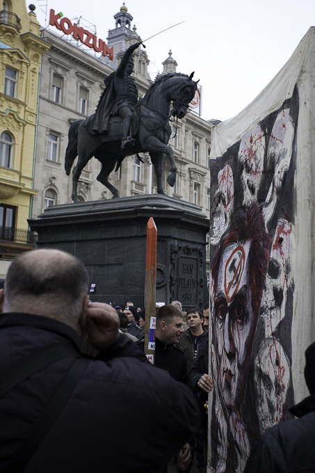 Zadarski branitelji na prosvjedu u Zagrebu 26. veljace 2011, Foto: Leo Banic Zadarski branitelji na prosvjedu u Zagrebu 26. veljace 2011, Foto: Leo Banic