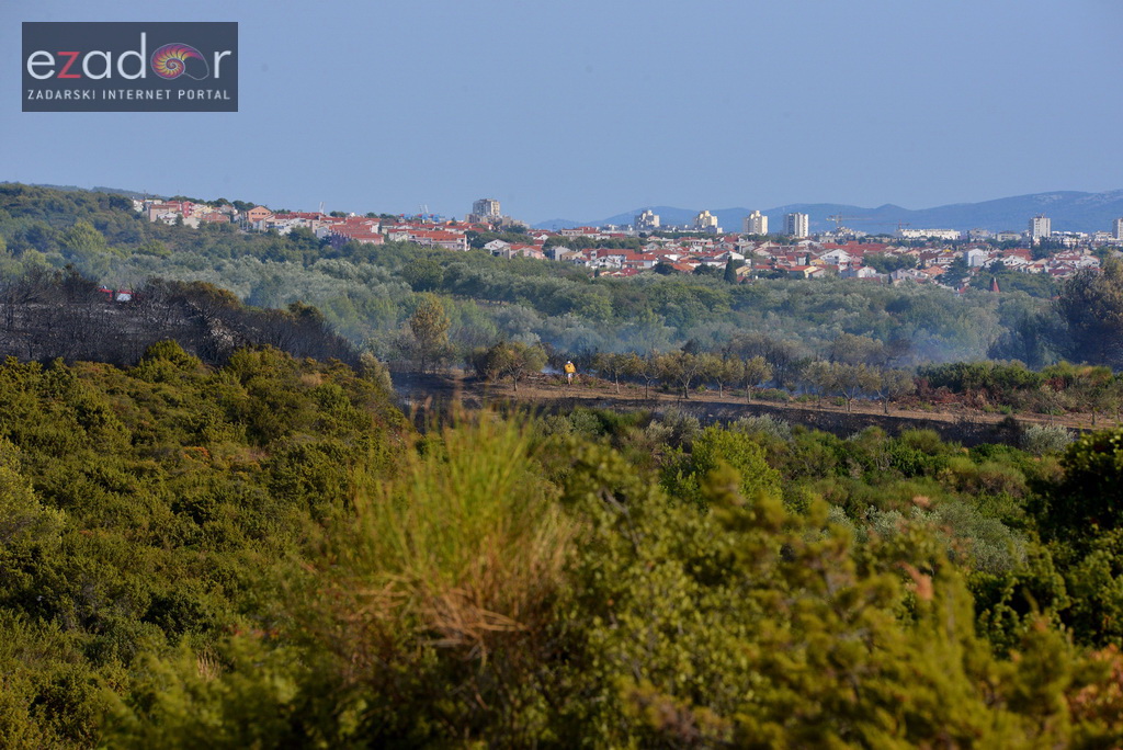 Zračne i kopnene vatrogasne snage u rekordnom roku lokalizirale požar između Dikla i Kožina