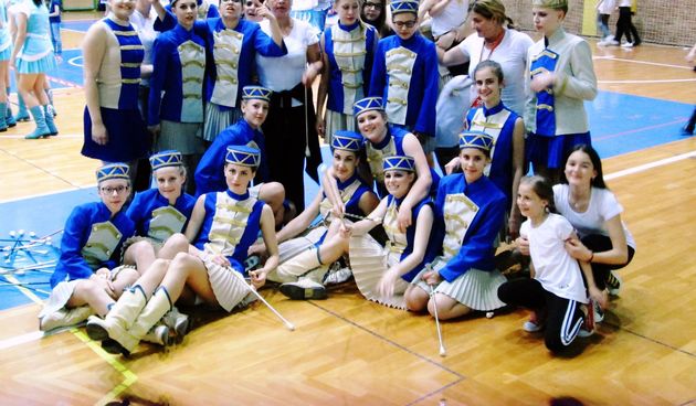 Dva zlata biogradskih mažoretkinja na Državnom prvenstvu. Foto: Jasenka M.-Ene