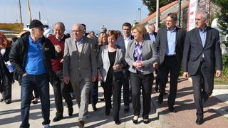 Predsjednica Grabar Kitarović posjetila otok Molat. Foto: Dino Stanin/PIXSELL