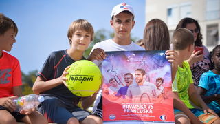 Davis Cup: Kids Day na zadarskom Forumu. Foto: Iva Perinčić