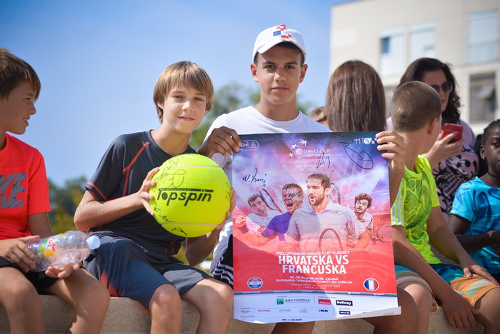 Davis Cup: Kids Day na zadarskom Forumu. Foto: Iva Perinčić