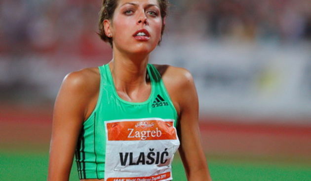 Zagreb, 130911.IAAF World Challenge Zagreb 2011, 61. memorijal Borisa Hanzekovica na atletskom stadionu Mladost na Savi.Na slici: Blanka Vlasic.Foto: Goran Mehkek / CROPIX