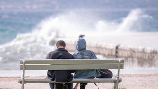 Olujno jugo na zadarskoj rivi