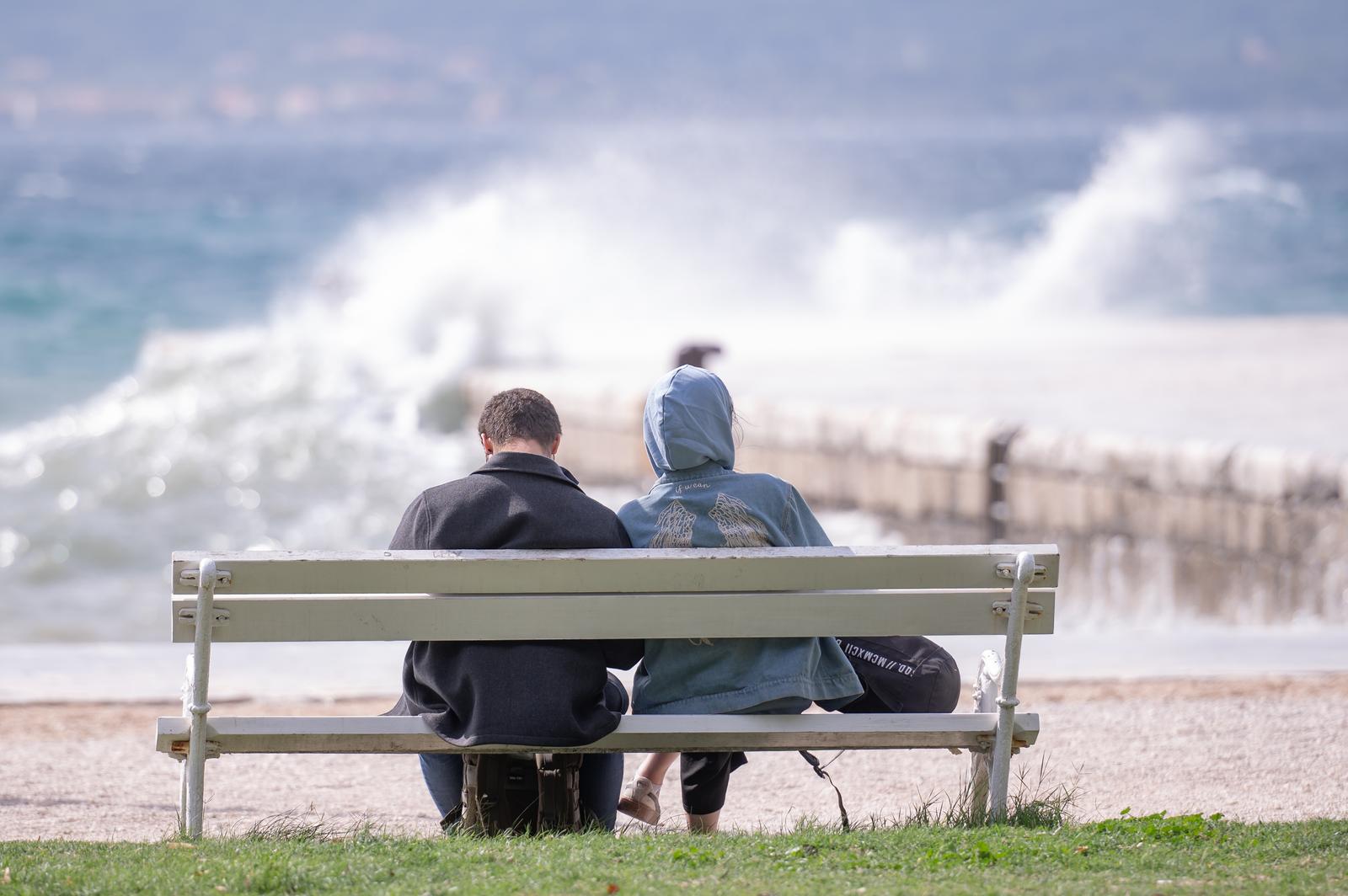 Olujno jugo na zadarskoj rivi