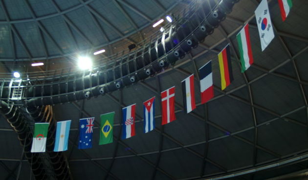 Zastave zemalja sudionica SP u dvorani K. Cosic