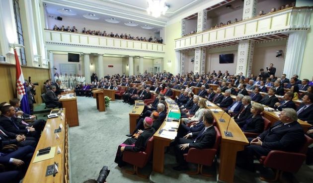 Prvo zasjedanje Hrvatskoga sabora u 9. sazivu. Photo: Robert Anic/PIXSELL