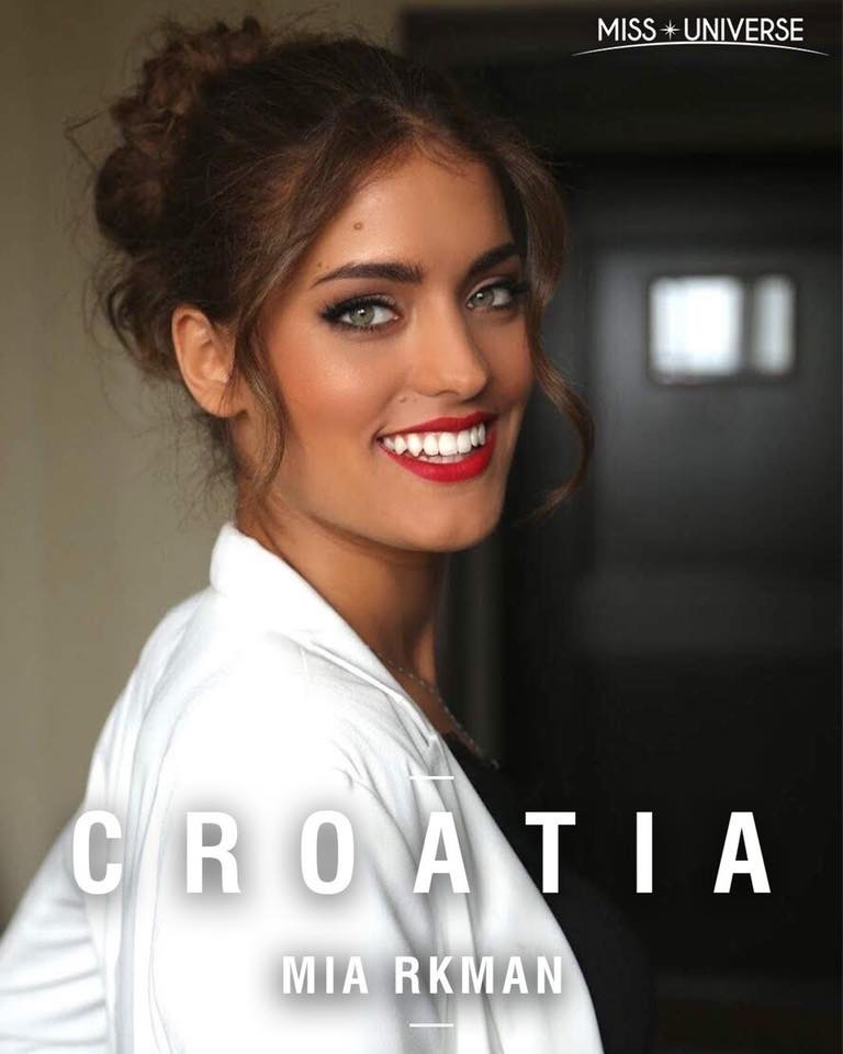 Mia Rkman, Miss Universe Hrvatske 2019. otputovala je na svjetski izbor Miss Universe 2019 koji će se 8. prosinca održati u Atlanti uz izravan prijenos na FOX televiziji.  Ljepotice sa svih krajeva zemaljske kugle počele su pristizati u Atlantu, a već i p