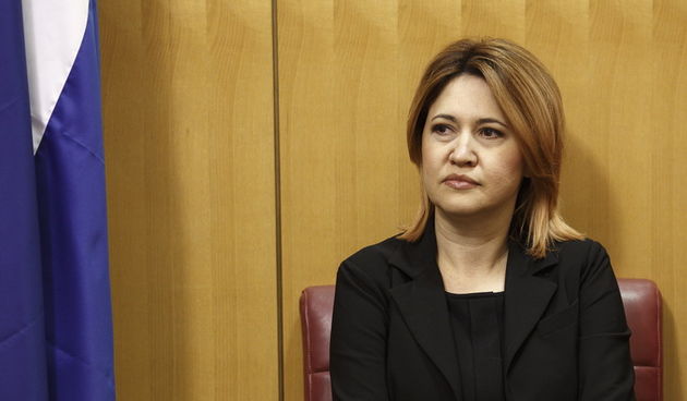 Zagreb, 130313.
Hrvatski sabor, nakon dvotjedne stanke, nastavlja sedmu sjednicu raspravom o Vladinom prijedlogu novog Zakona o dadiljama.
Na fotografiji: ministrica Milanka Opacic.
Foto: Dragan Matic / CROPIX