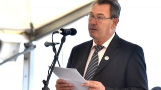 Zadar danas obiljezava 25. obljetnicu obrane Grada. 6. listopada 1991. otporom hrvatskih branitelja sprijecen je prodor srpskih snaga u grad. Kod spomen obiljezja na Dracevcu odrzan je svecani skup. Photo: Dino Stanin/PIXSELL