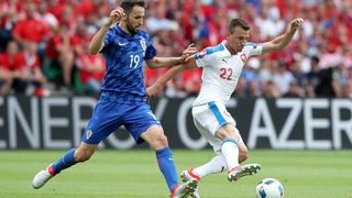 Stadion Geoffroy-Guichard, Saint-Etienne, UEFA EURO 2016., 2. kolo, skupina D, Česka – Hrvatska. Photo: PIXSELL Stadion Geoffroy-Guichard, Saint-Etienne, UEFA EURO 2016., 2. kolo, skupina D, Česka – Hrvatska. Photo: PIXSELL