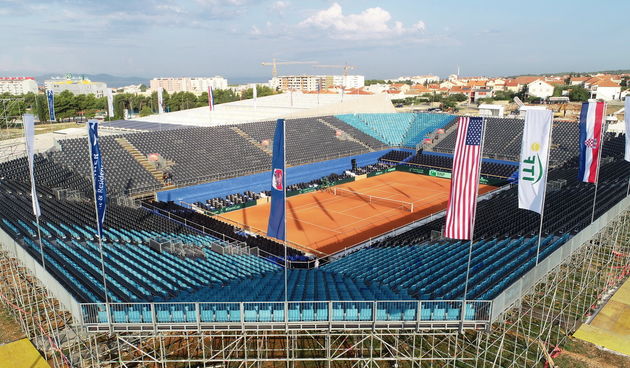Tijek nastajanja centralnog teniskog stadiona u SC Višnjik