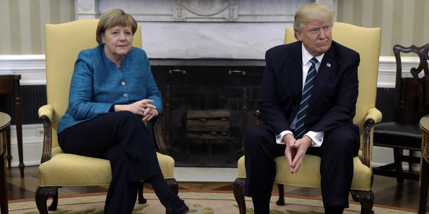 Merkel i Trump Merkel i Trump