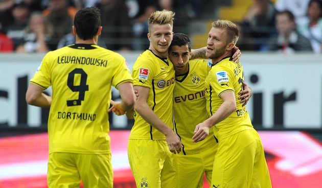 Lewandowski, Reus, Mkhitaryan, foto: facebook.com/borussiad