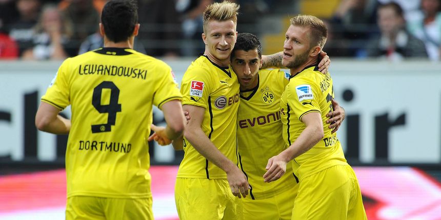 Lewandowski, Reus, Mkhitaryan, foto: facebook.com/borussiad Lewandowski, Reus, Mkhitaryan, foto: facebook.com/borussiad