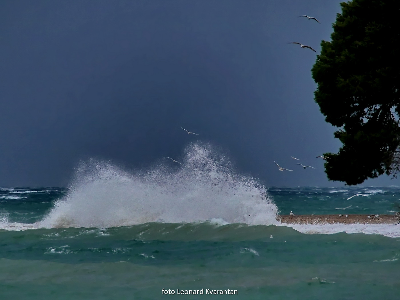 Olujno jugo u Zadru, nedjelja 6. prosinca 2020. godine
