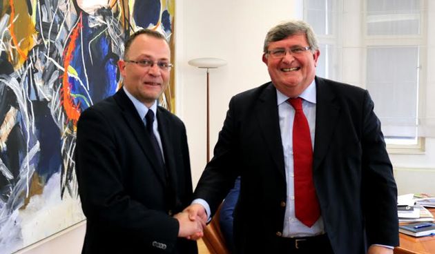 Ministar Zlatko Hasanbegović i gradonačenik Rijeke Vojko Obersnel