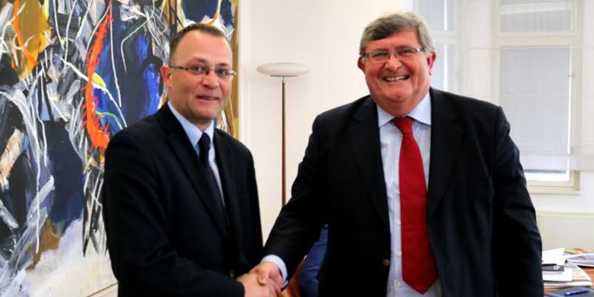 Ministar Zlatko Hasanbegović i gradonačenik Rijeke Vojko Obersnel Ministar Zlatko Hasanbegović i gradonačenik Rijeke Vojko Obersnel