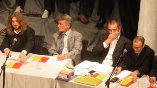 U HKK Zadar odrzana je premijera predstave pod nazivom Aktualni sat, Kulturno umjetnickog drustva Bleke i Konji. Photo: Filip Brala/PIXSELL U HKK Zadar odrzana je premijera predstave pod nazivom Aktualni sat, Kulturno umjetnickog drustva Bleke i Konji. Photo: Filip Brala/PIXSELL