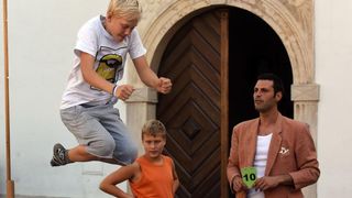 Šesti dan Špancirfesta, nastup uličnih performera Jesters Šesti dan Špancirfesta, nastup uličnih performera Jesters