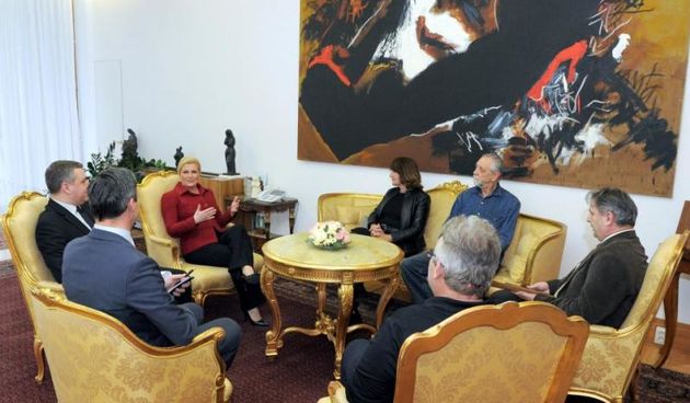 Udruga “Blokirani” kod predsjednice, Foto: Tomislav Bušljeta