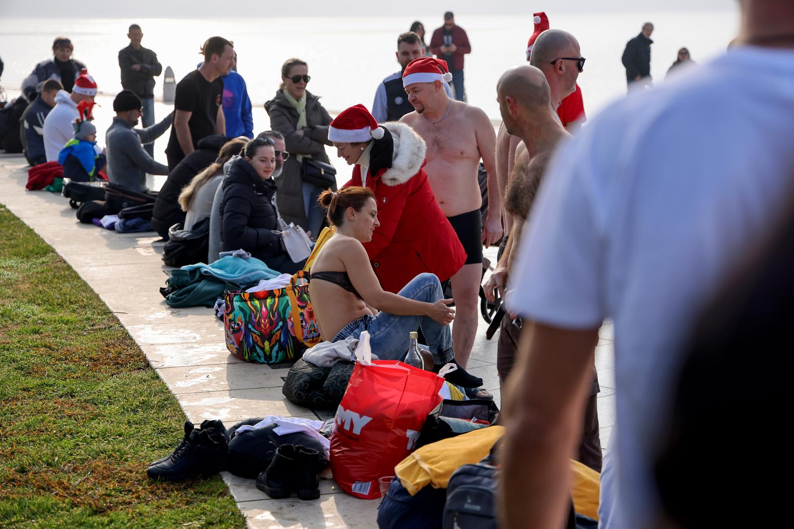 Novogodišnje kupanje na Morskim orguljama