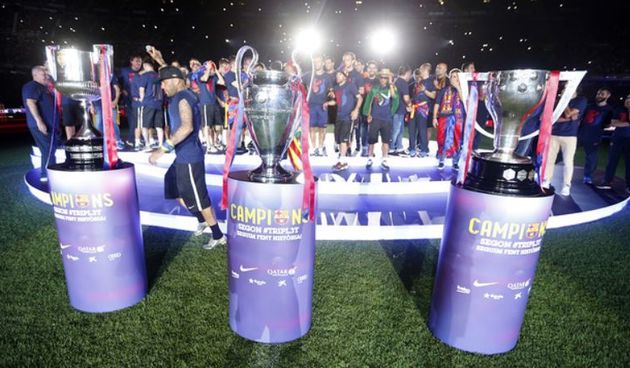 Slavlje nogometaša Barcelone, foto: fcbarcelona.com
