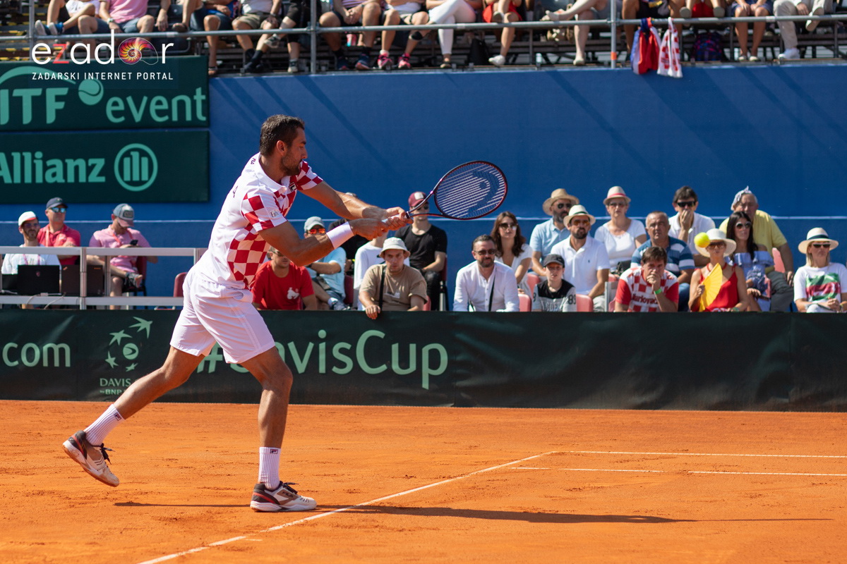 Davis Cup: Vruća navijačka atmosfera u meču Ćilića i Querreya