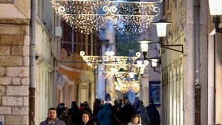Blagdanske dekoracije u centru Zadra Blagdanske dekoracije u centru Zadra