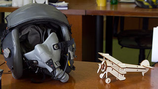 Pilotska kaciga, foto: Leo Banić