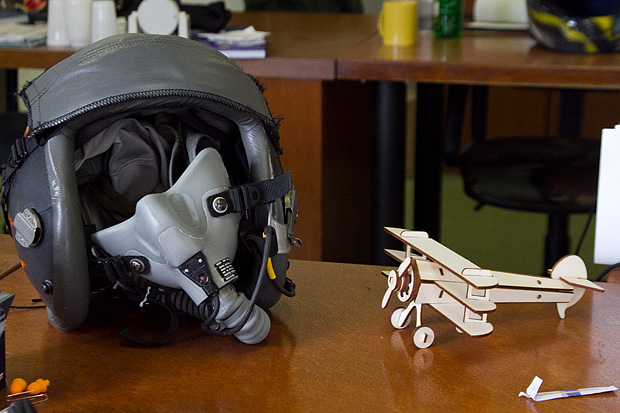 Pilotska kaciga, foto: Leo Banić