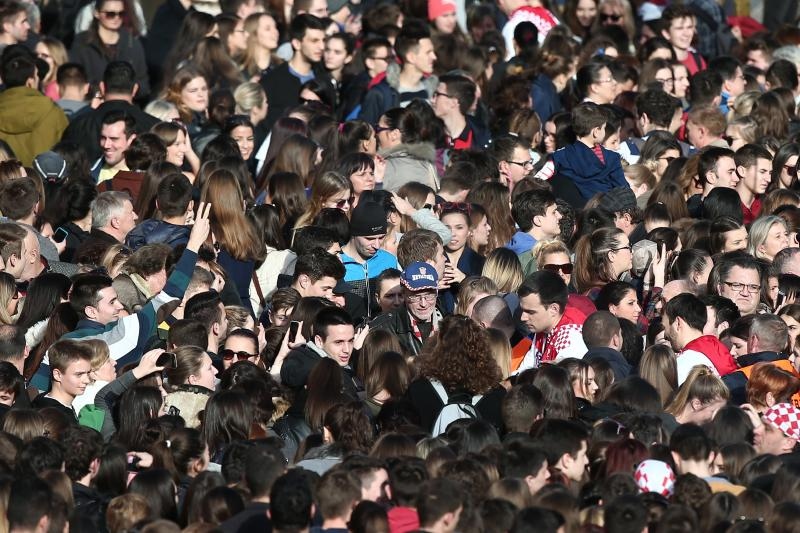 Brončani kauboji svečano dočekani na Trgu bana Josipa Jelačića. Foto: Goran Stanzl/PIXSELL