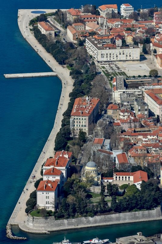Zadar iz zraka, zračna panorama