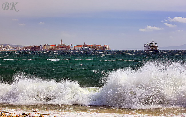 Jugo u Zadru 29. ozujka 2009. (Foto: Boris Kacan)