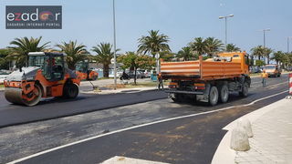 Asfaltiranje kolnika rekonstruiranog i proširenog križanja kod Veslačkog Asfaltiranje kolnika rekonstruiranog i proširenog križanja kod Veslačkog