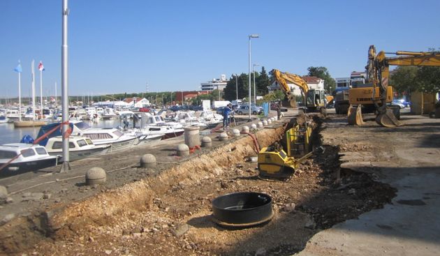 Biograd na Moru: Završni radovi prve faze kanalizacijskog sustava