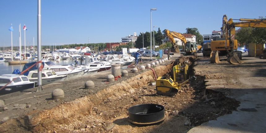 Biograd na Moru: Završni radovi prve faze kanalizacijskog sustava