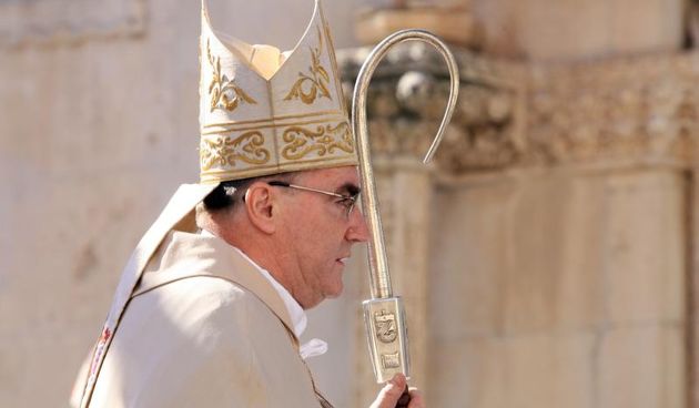 Sibenik – Procesija hrvatskih biskupa povodom proslave sv. Mihovila arhandjela, zastitnika grada Sibenika i Sibenske biskupije na celu s kardinalom Josipom Bozanicem. Photo: Dusko Jaramaz/PIXSELL