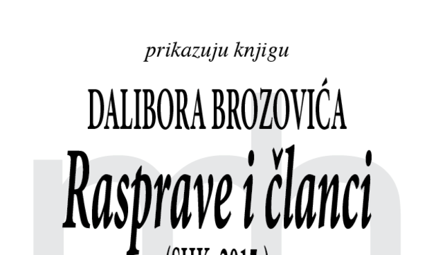 Matica Zadrana poziva na prikaz knjige “Stoljeća hrvatske književnosti: Dalibor Brozović: Rasprave i članci”