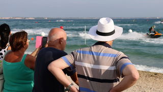 Vir: Slobodan trening na plaži Jadro pred utrke Alpe Adria Jest Ski Toura. Foto: Kažimir Škrbić/Virski list