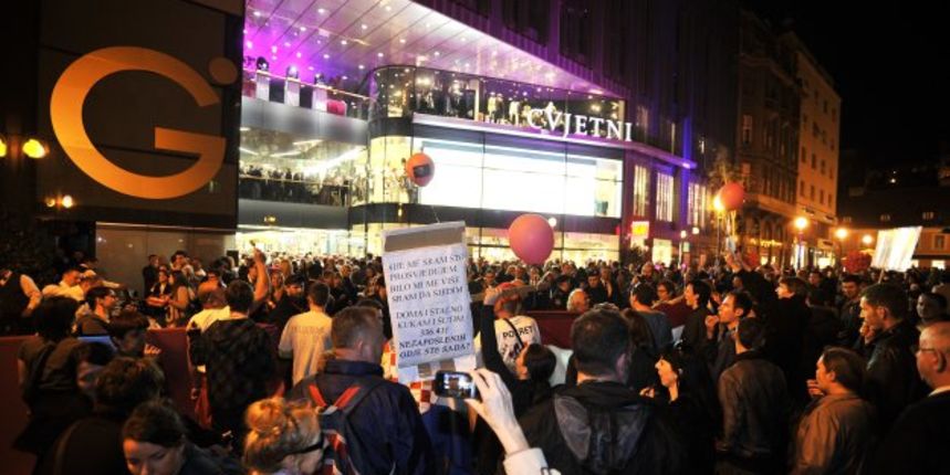 Cvjetni trg, aktivisti(Foto:CROPIX)