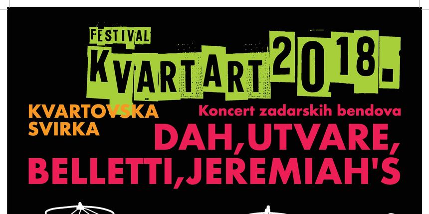 KvartArt: U srijedu koncert zadarskih bendova KvartArt: U srijedu koncert zadarskih bendova
