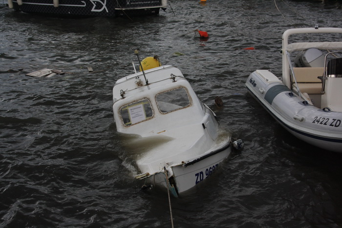 Tramontana u Zadru 26. kolovoza 2012.