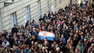 Markov trg: Prosvjed Dosta je! Odmah na izbore Markov trg: Prosvjed Dosta je! Odmah na izbore