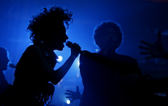 Biograd na moru, 150510
Cetvrta i posljednja vecer Porina u Biogradu na moru. 
Na slici: Zrinka Cvitesic.
Foto: Jure Miskovic / CROPIX