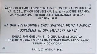 Donacija Vukšićkih bećara novoj crkvi u Baranji
