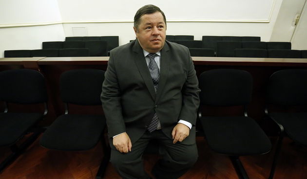 Zagreb, 150513.
Zupanijski sud na Zrinjevcu. 
Nastavak sudjenja Ivi Sanaderu u slucaju Planinska gdje se tereti za pogodovanje prilikom preprodaje zgrade u zagrebackoj Planinskoj ulici, cime je drzavni proracun ostecen za 26,4 milijuna kuna.  
Na slici: s