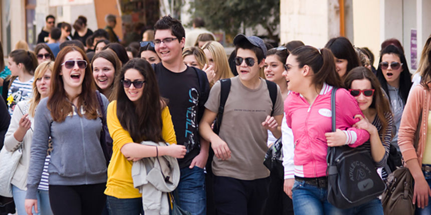 Đir po gradu 24. ožujka 2012., ljudi, gužva, mladi (foto:Saša Čuka)