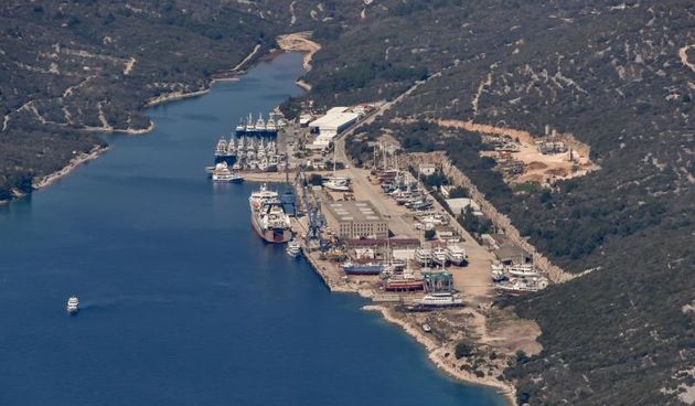Brodogradilište Lamjana na otoku Ugljanu. Photo: Dino Stanin/PIXSELL