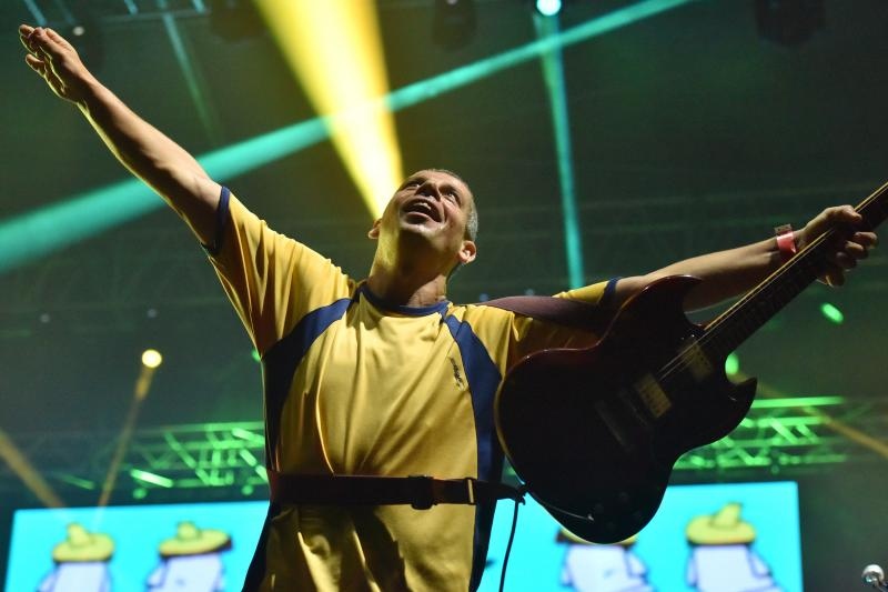 Manu Chao, jedan od najomiljenijih bendova na ovim prostorima, odrzali su veceras koncert na zadarskom Jazine Open Airu. Photo: Dino Stanin/PIXSELL Manu Chao, jedan od najomiljenijih bendova na ovim prostorima, odrzali su veceras koncert na zadarskom Jazine Open Airu. Photo: Dino Stanin/PIXSELL